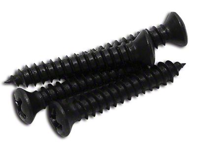 1984-1996 Corvette Coupe Rear Compartment Lock Cover Screws. 4 Piece