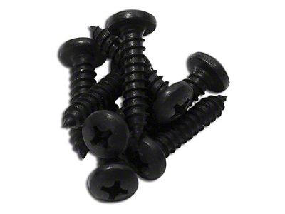 1984-1996 Corvette Coupe Rear Compartment Lower Trim Screws. 8 Piece