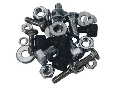 1953-1957 Corvette Cowl Vent and Mechanism Mount Kit. 32 Piece