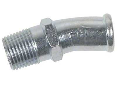 Curved Lower Water Pump Fitting; 3/4-Inch (59-62 Corvette C1)
