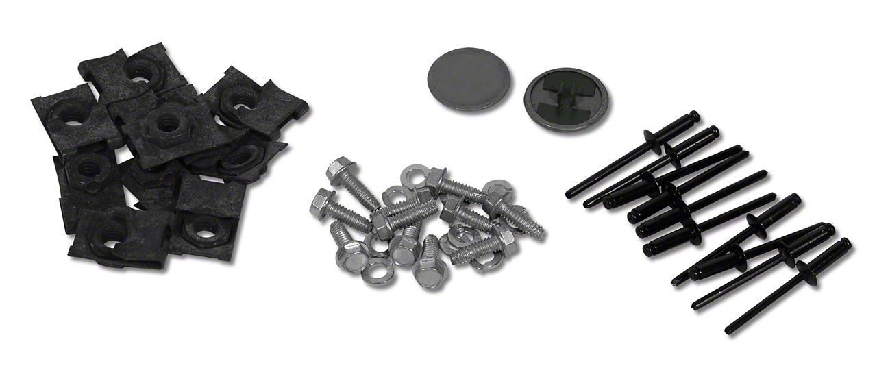 Auto Accessories of America Ecklers Dash Frame Rivets. Black 10 Piece ...