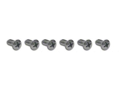 1964-1966 Corvette Dash Insert Screws, 64-Late. 6 Piece Set