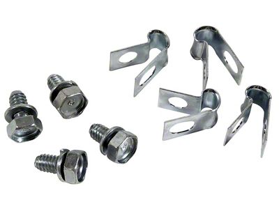 Decklid Release Cable Mechanism Clamp and Bolt Set (63-75 Corvette C2 & C3)