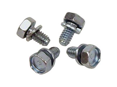 1963-1975 Corvette Decklid Release Cable Mechanism Clamp Bolts 4 Piece Set