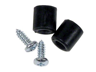 1956-1962 Corvette Decklid Stops. with Screws