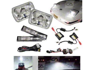 Diamond Cut HID Headlight and Fog Light Conversion Kit; 8000K Blue; 35W Ballast (84-96 Corvette C4)
