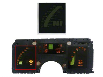 1985-1989 Corvette Digital Cluster Speedometer ONLY Display