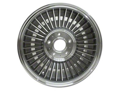 Direct-Bolt Knock-Off Dark Face Wheel; 15x6; 15.875mm Offset (65-66 Corvette C2)