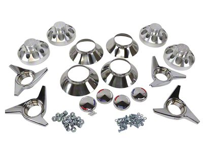 Direct-Bolt Knock-Off Hardware Set with Lug Nuts (63-65 Corvette C2)