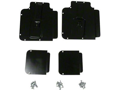 Door Access Plate Set with Fasteners (59-61 Corvette C1)