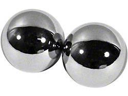 CA 1964-1967 Corvette Door Balls. Inside Opening-Chrome - Metal