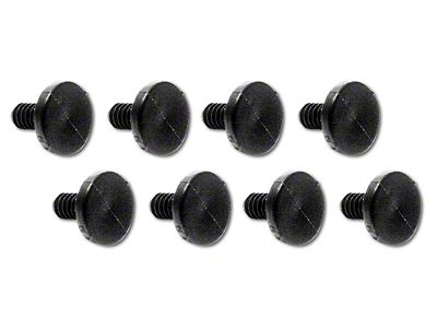Door Drip Molding Weatherstrip Retainer Set; 8-Piece (63-67 Corvette C2)
