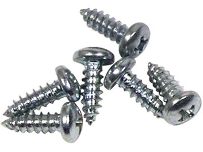 Door Drip Rail Screws; 10-Pieces (56-57 Corvette C1)