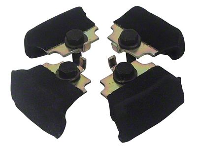 1969-1996 Corvette Door Glass Anti-Rattle Cushions. 4 Piece Set