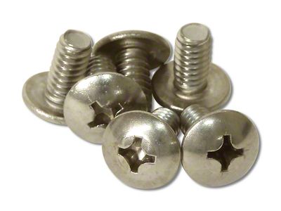 Door Lock Control, Rear Window Track or Window Regulator Screws; 6-Pieces (56-62 Corvette C1)