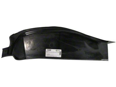 CA 1968-1977 Corvette Door Lock Pillar Cover. Coupe Driver Side; Press Molded