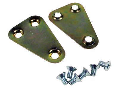 1956-1962 Corvette Door Lock Pivot Retainer Plate. with 4 Screw