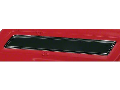 Door Panel Insert Plate with Black Insert; Passenger Side (1977 Corvette C3)