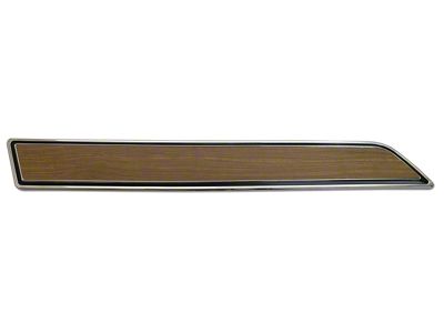 Door Panel Insert Plate with Teak Insert; Driver Side (1976 Corvette C3)