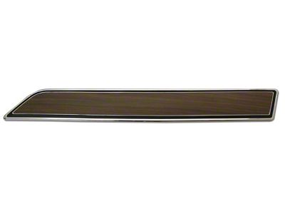 Door Panel Insert Plate with Walnut Insert; Passenger Side (70-76 Corvette C3)