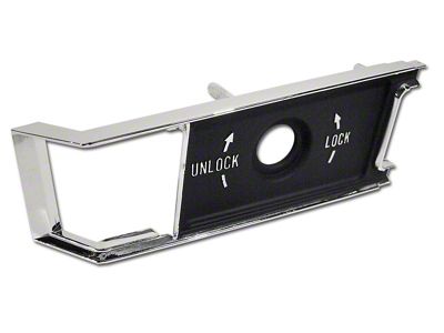 1968-1977 Corvette Door Panel Lock Knob Insert Plate. Passenger Side