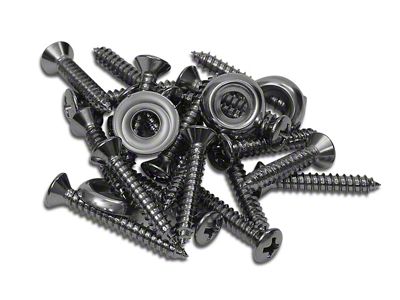 Door Panel Screws and Washers; 26-Pieces (58-62 Corvette C1)