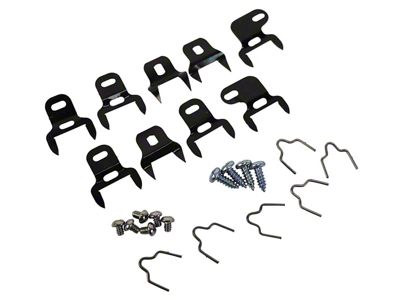 1962 Corvette Door Post Weatherstrip Clip Set. 22 Piece