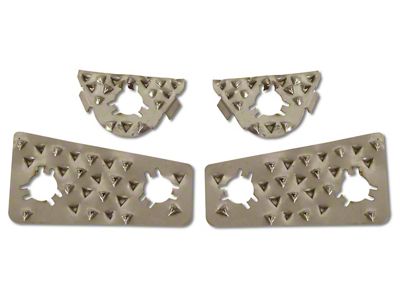 1956-1962 Corvette Door Striker Anti-Skid Plates. 4 Piece
