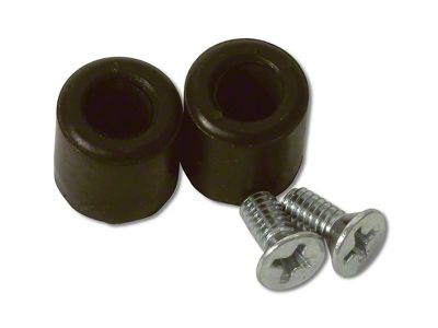 1956-1962 Corvette Door Striker Stops. with Screws