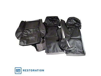 Driver Series Leather/Vinyl Sport Seat Upholstery Kit; Black (84-88 Corvette C4)