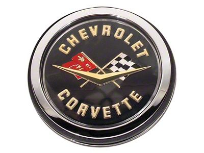 Emblem Assembly; Rear; Gold (1962 Corvette C1)