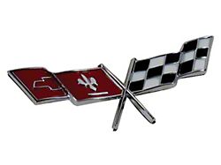 Auto Accessories of America Emblem. Front Fender Cross Flags (77-79 Corvette C3)