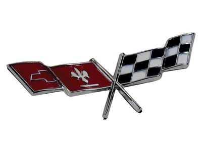 1977-1979 Corvette Emblem. Front Fender Cross Flags