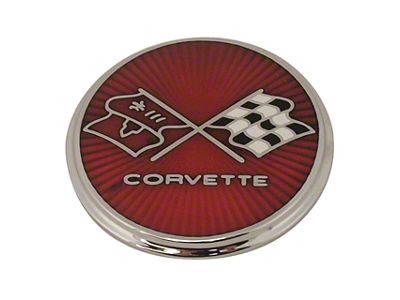 1975-1976 Corvette Emblem. Gas Lid
