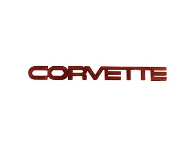 1984-1990 Corvette Emblem. Rear Acrylic Red