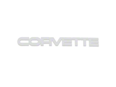 1984-1990 Corvette Emblem. Rear Acrylic White