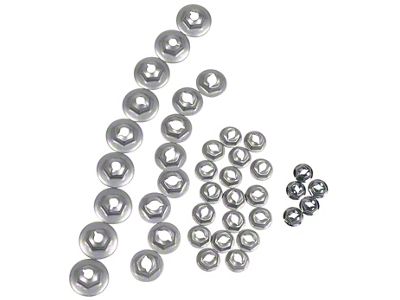 Emblem Speednut Kit; 41-Pieces (1965 Corvette C2)