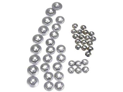 Emblem Speednut Kit; 46-Pieces (1967 Corvette C2)