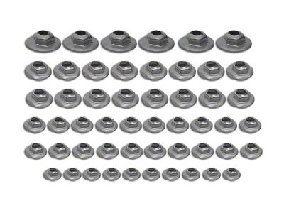 Emblem Speednut Kit; 52-Pieces (70-72 Corvette C3)