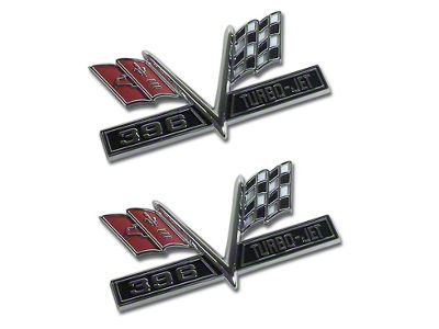 1965 Corvette Emblems. Front Fender 396 Replacement