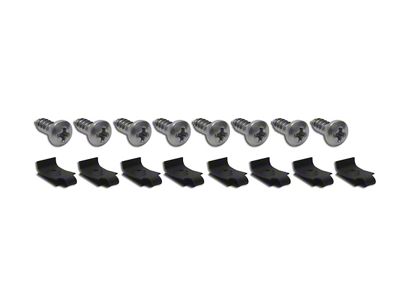 1970-1973 Corvette Exhaust Bezel Screws and J Nuts. 16 Piece Set