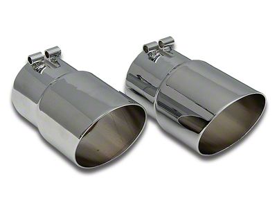 1985-1991 Corvette Exhaust Extensions. Angle Cut 4pc Set 100% SS