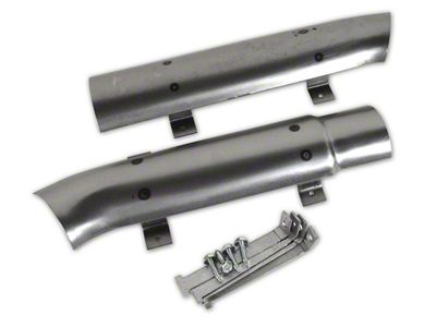 1963-1964 Corvette Exhaust Heat Shields. with Straps 2 Inch