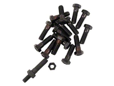 1965-1974 Corvette Exhaust Manifold Bolt Set. Big Block with Power Steering