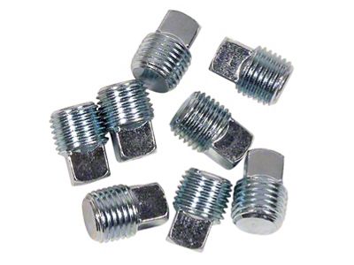 1966-1979 Corvette Exhaust Manifold Emission Hole Plugs. 8 Piece