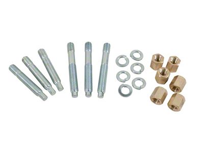 1957-1978 Corvette Exhaust Manifold Studs. with Nuts 18 Piece