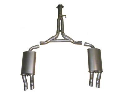 1991 Corvette Exhaust System - Cat Back with Rear Y-Pipe with Crossover and Reproduction Mufflers