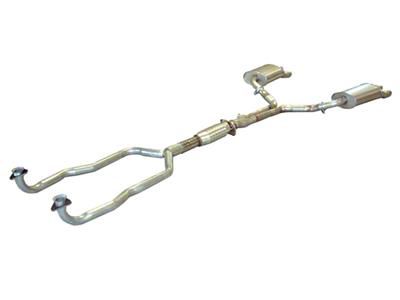 1985 Corvette Exhaust System with Converter and Reproduction Mufflers - No Hangers