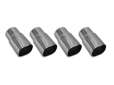 1985-1991 Corvette Exhaust Tips. ZR1 Style Chrome 4 Piece Set