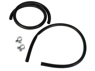 1968-1972 Corvette Expansion Tank Hose and Clamp Set